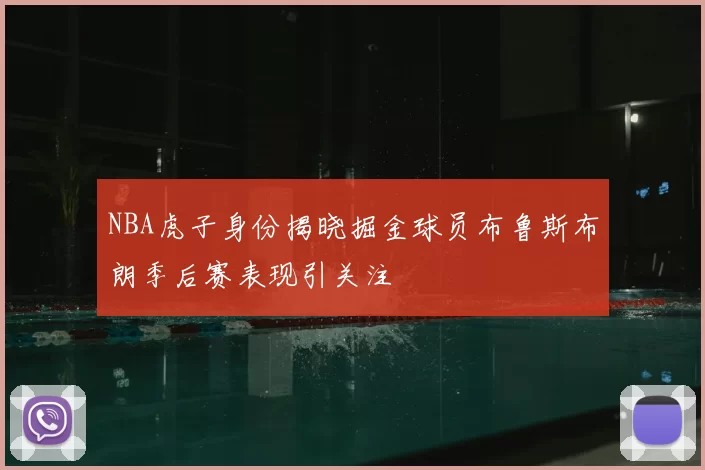 NBA虎子身份揭晓掘金球员布鲁斯布朗季后赛表现引关注