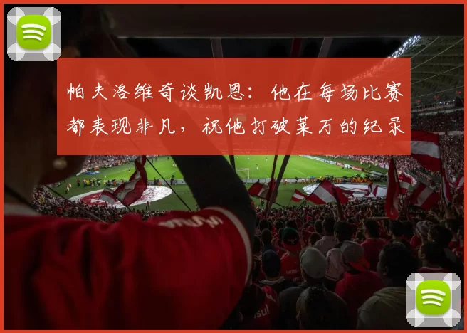 帕夫洛维奇谈凯恩：他在每场比赛都表现非凡，祝他打破莱万的纪录